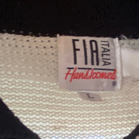 Vintage Fia Italia Hand Loomed Cardigan Large - Picture 2 of 4